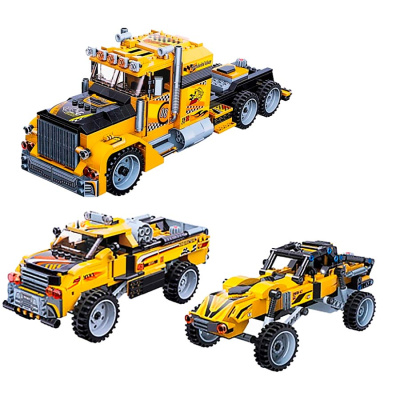 Конструктор Машина 3в1 637 деталей 42108 Qman FCJ0668944/FCJ0678233 1