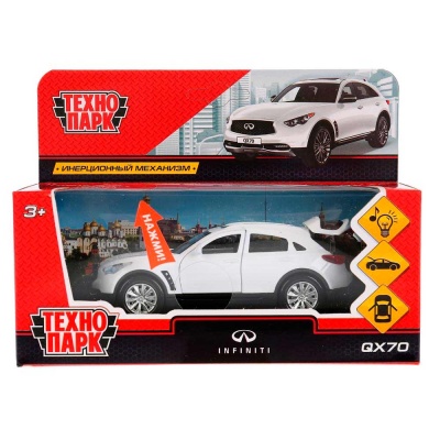 Металлическая инерционная машинка Infiniti QX70 Технопарк QX70-WT-SL