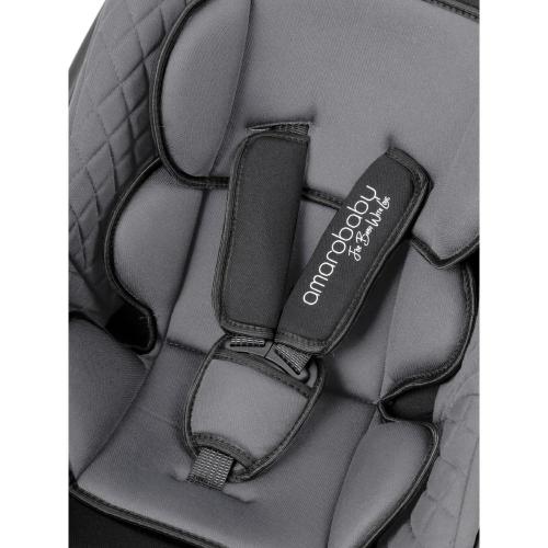 Автокресло детское Amarobaby Baby comfort серый фото 4