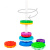 Игрушка пирамидка Веселые шестеренки Genio Kids SPIN01R
