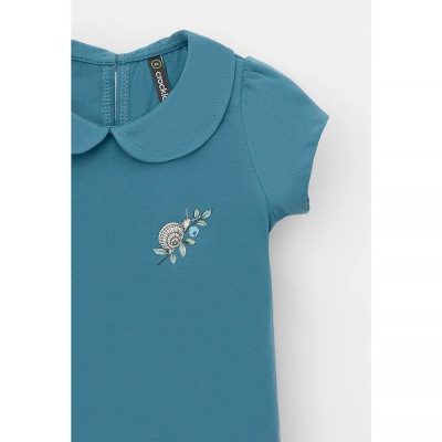 Рубашка с воротничком для девочки Crockid 302735 капитанский синий к561 3