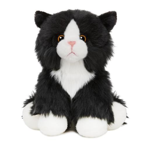 Мягкая Игрушка Черно Белый Котик 20 см Maxitoys MT-TS112317-20