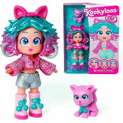 Кукла Katie 11 см и питомец Pets Party Kookyloos KL2405