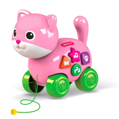 Развивающая музыкальная игрушка Веселая каталочка Котик Азбукварик