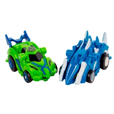 Набор Машинки трансформеры Cloud Dasher и Cobalt Dino Flip Changer KiddiePlay 106010 2