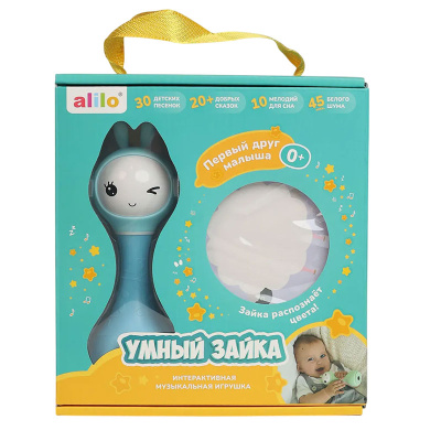 Музыкальная игрушка Умный зайка R1 Alilo 60402 R1 синий