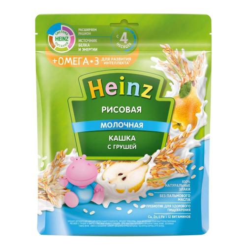 Каша молочная рисовая с грушей Heinz (с 4 мес) 200 г