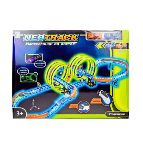 Набор Автотрек на дистанционном управлении Neotrack светящийся 1toy фото 2