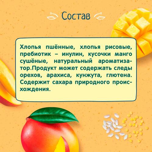 Каша безмолочная пшённо рисовая с манго 200 г от 12 месяцев ФрутоНяня 92330 фото 3