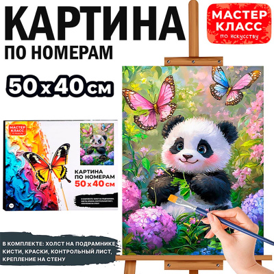 Картина по номерам Пандочка Мастер класс MKR5040-93 2