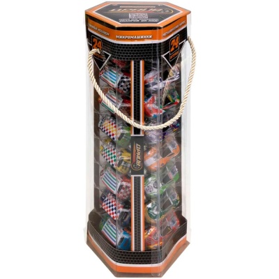 Микромашинки металлические инерционные 6.8 см 24 шт 1toy Т24044 2