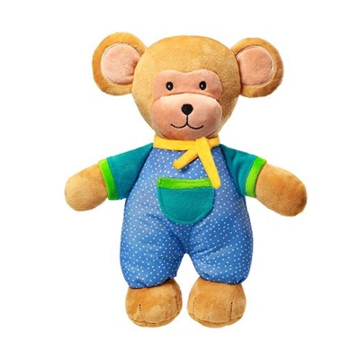 Мягкая игрушка-обнимашка с погремушкой Обезьянка Eric BabyOno 623