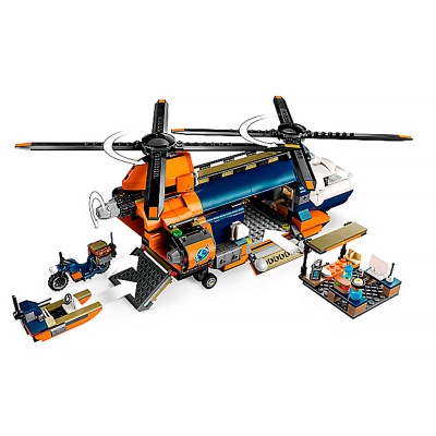 Конструктор Lego City 60437 Исследователь джунглей Вертолет в базовом лагере