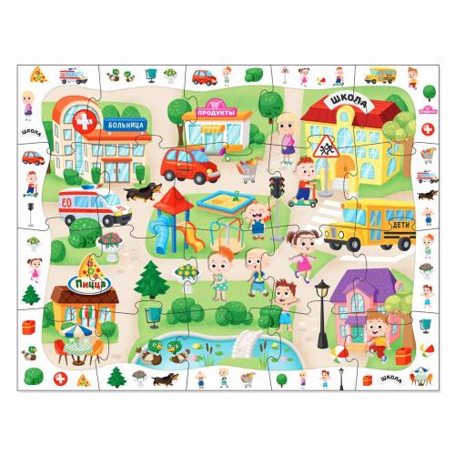 Пазлы MAXI Baby Toys В городе 20 эл Десятое Королевство 04811 фото 5