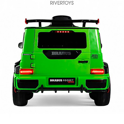 Детский электромобиль RiverToys Z777ZZ зеленый 13