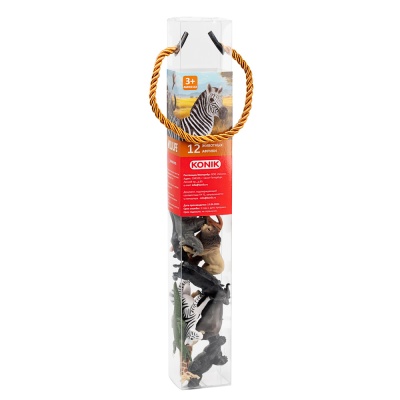 Набор мини фигурок Животные Африки Wildlife 12 штук Konik AMW2142