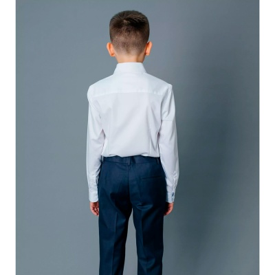 Рубашка школьная для мальчика Deloras С71737 белая 5