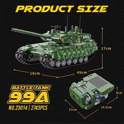 Конструктор Военный танк Qman 23014Q 3