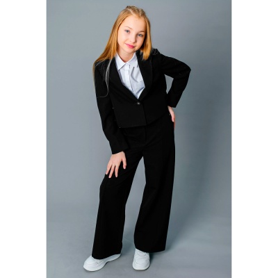 Жакет школьный для девочки Deloras X64125A черный 3