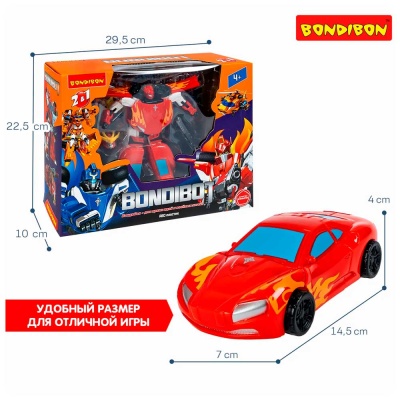 Трансформер 2в1 робот машина Bondibon BB6533 4