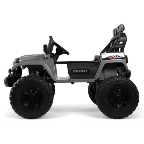 Детский электромобиль Jeep RiverToys A222AA серый фото 4