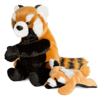 Мягкая Игрушка Красная Панда с Малышом 25 см Maxi Toys ML-SO-130222-25-23 2