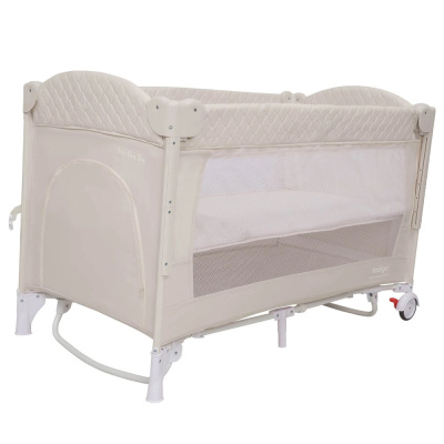 Кровать-манеж Indigo Bon-Bon Toy светло-бежевый 04