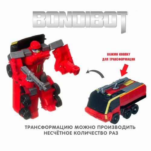 Трансформер Bondibot Робот пожарная машина Bondibon ВВ4341 фото 3