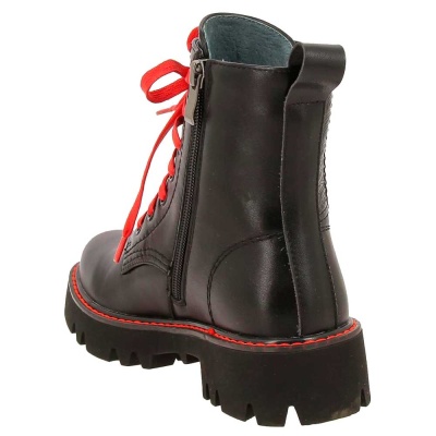 Ботинки демисезонные Kenka TQO_25-376_black-red 2