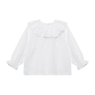 Блузка с вышивкой Mimilav молочный 01