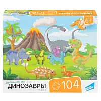Пазл 104 Динозавры Dream Makers RI1002