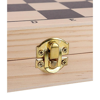 Шахматы Шашки набор малый 2 в 1 Рыжий кот ИН-8052