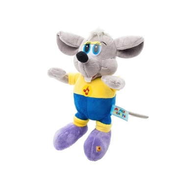 Мягкая озвученная игрушка Леопольд серый мышонок 23 см Мульти Пульти V39973B-23