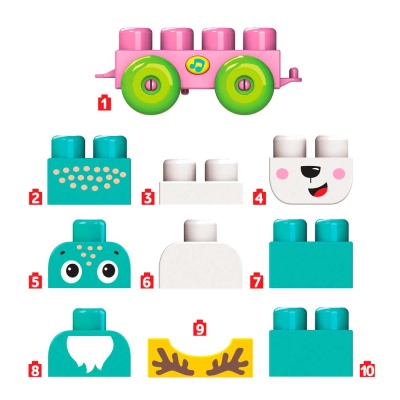 Конструктор для малышей Talky Blocks кнопочка Олененок Азбукварик 2