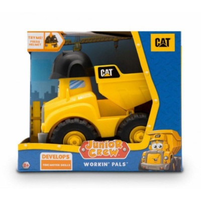 Игрушка Самосвал CAT Junior Crew 14 см 1toy Т21030