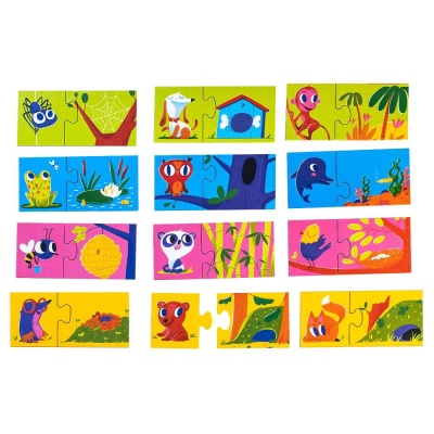 Пазлы Кто где живёт? Dream Makers RI1801C 2