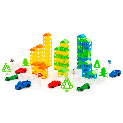 Конструктор Построй свой город 224 детали Полесье 53756 3