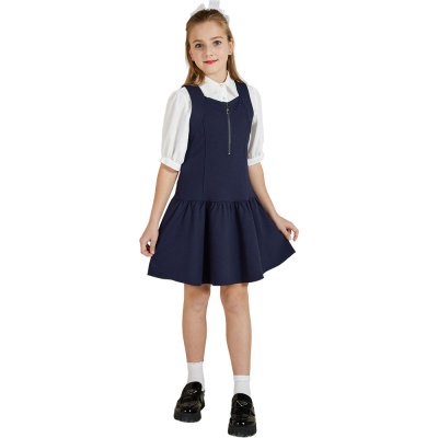 Сарафан школьный Deloras 63857Q синий 02