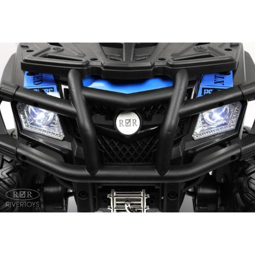 Детский электроквадроцикл 4WD RiverToys T001TT синий фото 19