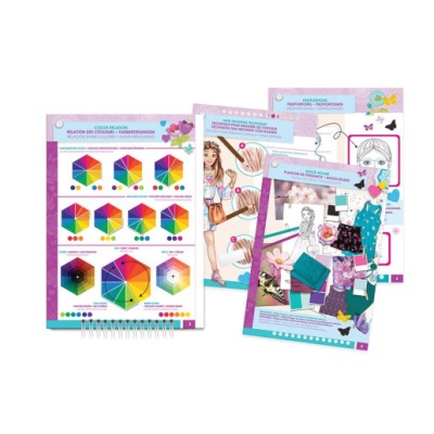 Альбом для дизайна одежды с наклейками Цветочное творчество Make It Real 3202 3