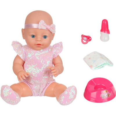 Пупс интерактивный Анечка Pink Карапуз Y40BB-PINK-24-RU-25-NW 4