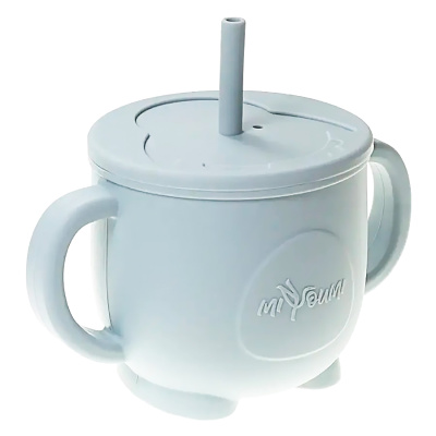 Поильник силиконовый с трубочкой Облако Miyoumi  P0002/223,0802 1