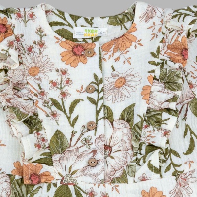 Платье Цветы Чуди Кидс 520525Ц1 молочный 02