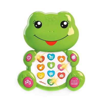 Развивающая музыкальная игрушка Зверята с огоньками Лягушонок Азбукварик 2347