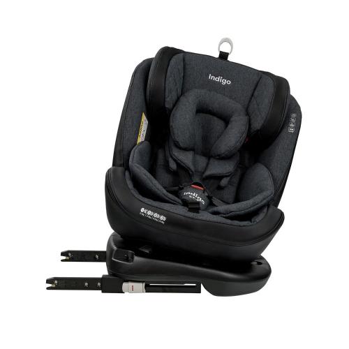 Автокресло Indigo Aero IsoFix ST-3 тёмно-серый лён фото 5