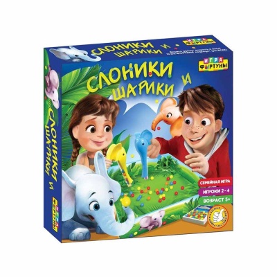 Настольная игра Слоники и Шарики Игра Фортуны Ф95666