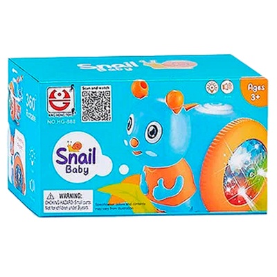 Игрушка Улитка двигается звук свет Qkid HG-888B