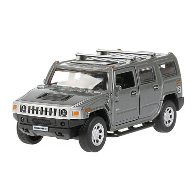 Металлическая инерционная машинка Hummer H2 12 см Технопарк HUM2-12-GY 1