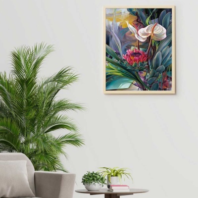 Картина по номерам 40х50 Тропическое искусство Molly HR0313 3