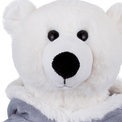 Мягкая игрушка Полярный мишка в меховом пальто 28 см Relana RL24012-28 05